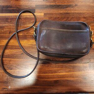 Vintage COACH Carnival Bag 9925 Mahogany Brown USA 1990s Crossbody